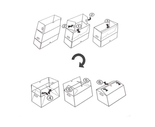 Verhuisdoos-vouwinstructies