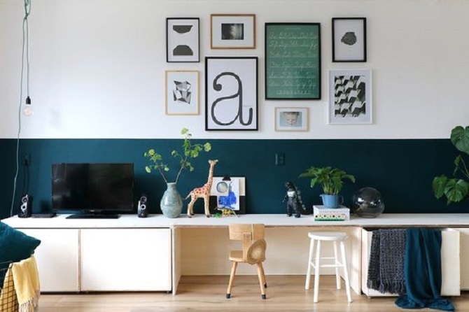 Speelhoek in de woonkamer